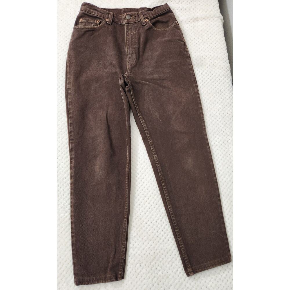 Vintage USA Levi’s 512 Brown Jeans Womens 9 Med Slim Tapered Mom Y2K